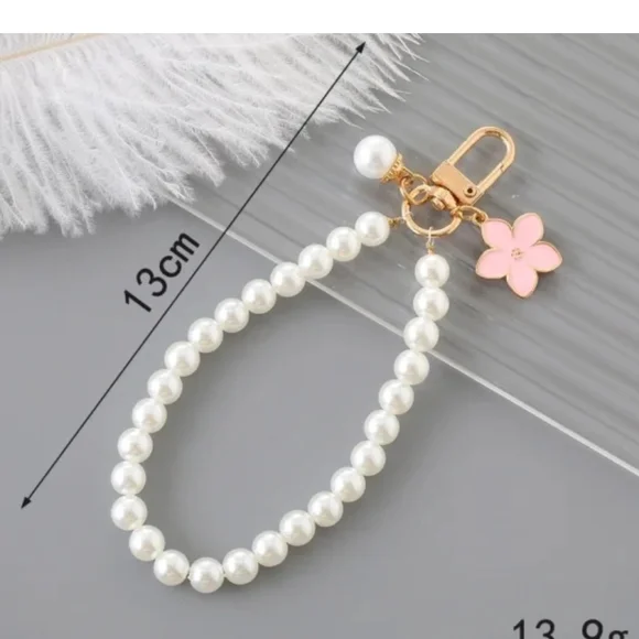 Pearl Beaded Purse Charms Five Pcs. - Picture 3 of 7